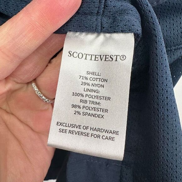 Scottevest Men’s Navy 101 Vest Lightweight  Layers Accessible Pockets - Picture 11 of 15